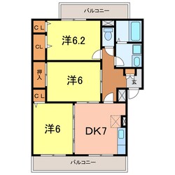 ランデックス逢妻の物件間取画像